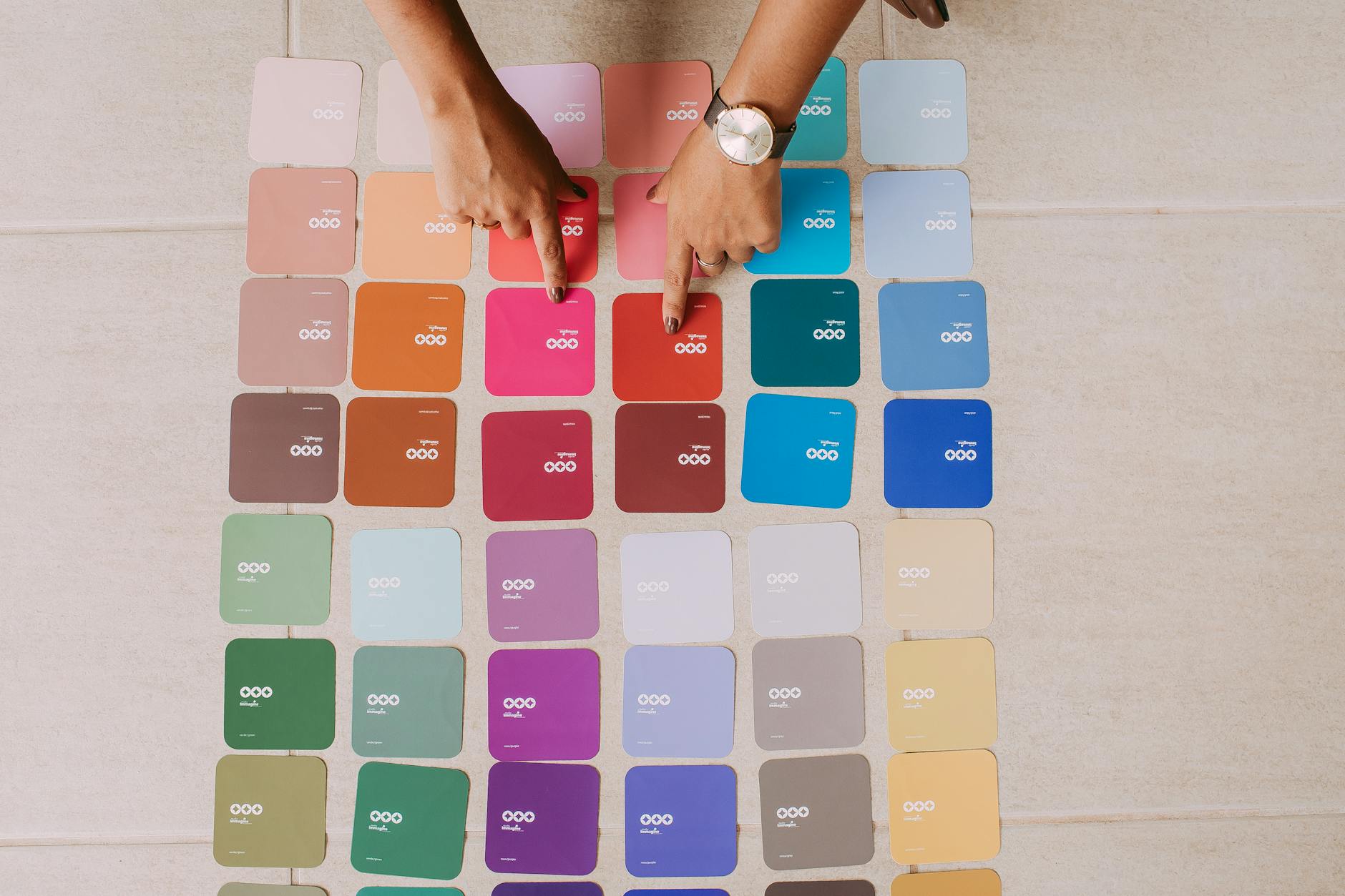 cards with different colors
